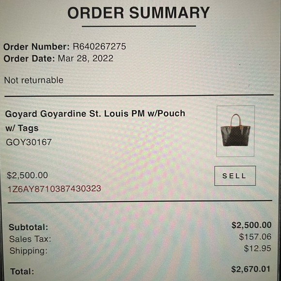 GOYARD St Louis PM Tote w/pouch. ๐ค - Picture 14 of 14